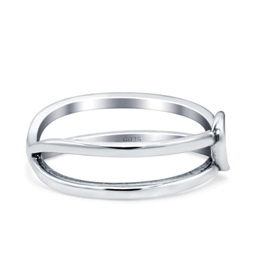 Moon & Star Oxidized Band Solid 925 Sterling Silver Thumb Ring (5.8mm)